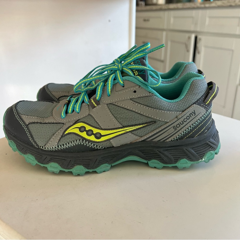 Saucony Grid Raptor TR Women’s Hiking Shoes Size 8 (S15283-2) Gray/Turquoise